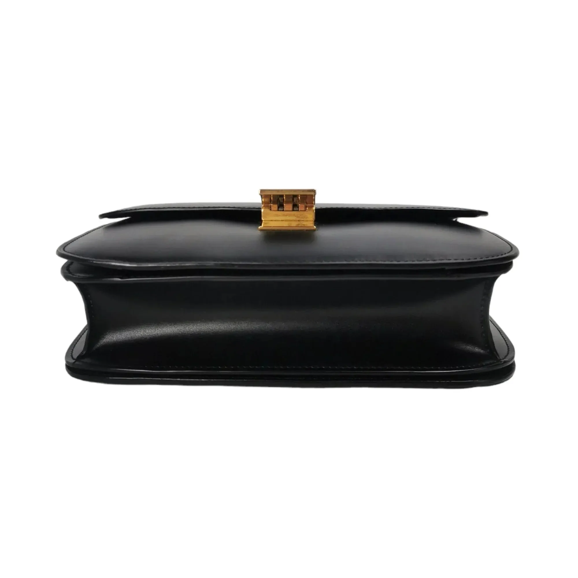 Celine Classic Box Medium Black Calfskin