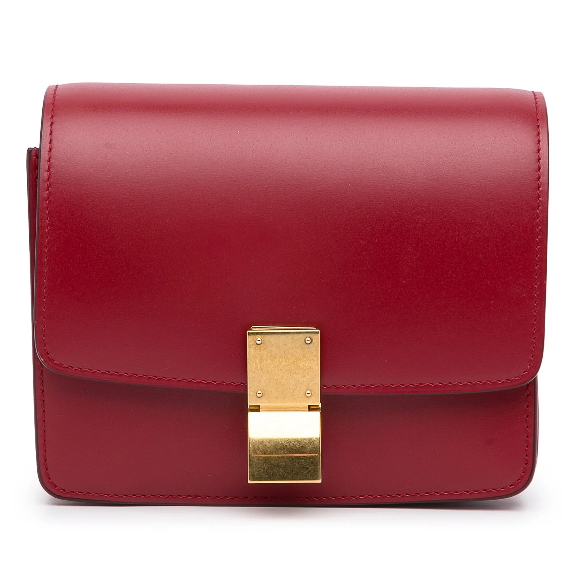 Celine Classic Box Small Red Calfskin