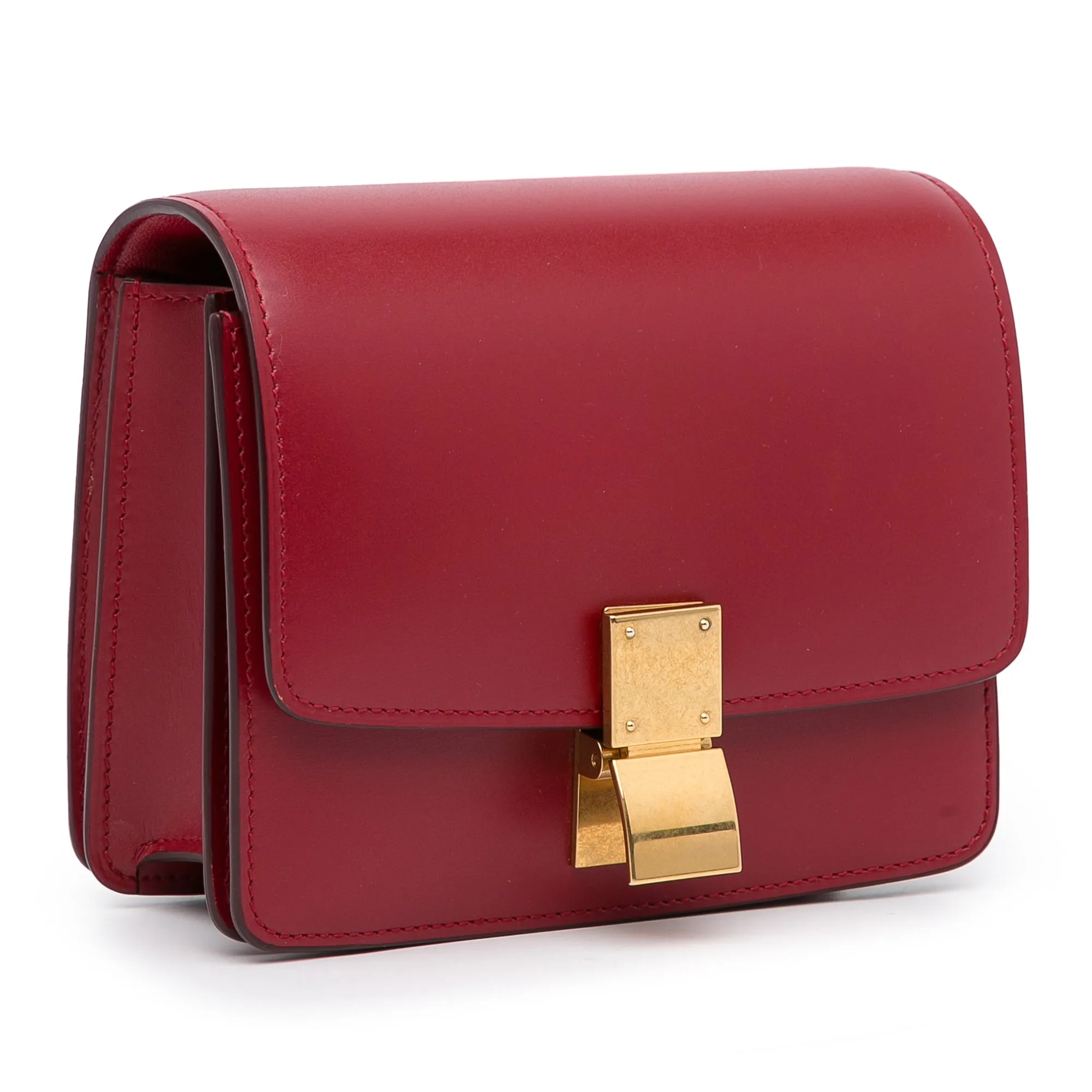 Celine Classic Box Small Red Calfskin