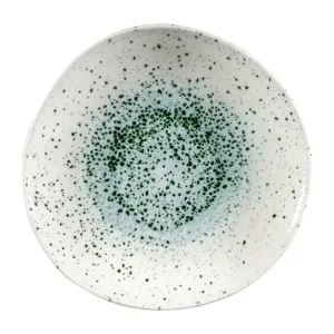 Churchill Studio Prints Mineral Green Centre Organic Round Bowls 253mm (Pack of 12) - FC124