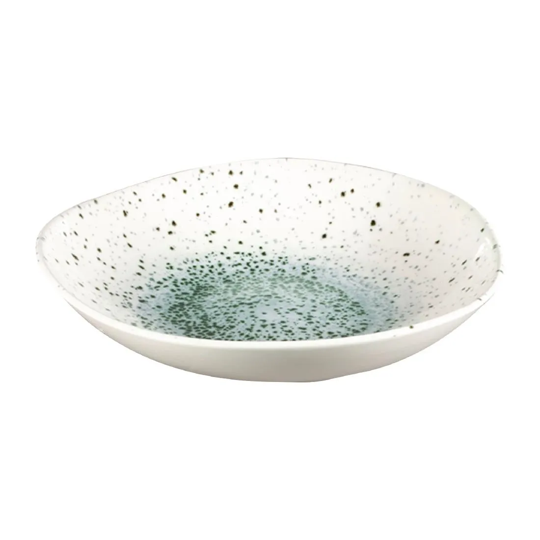 Churchill Studio Prints Mineral Green Centre Organic Round Bowls 253mm (Pack of 12) - FC124