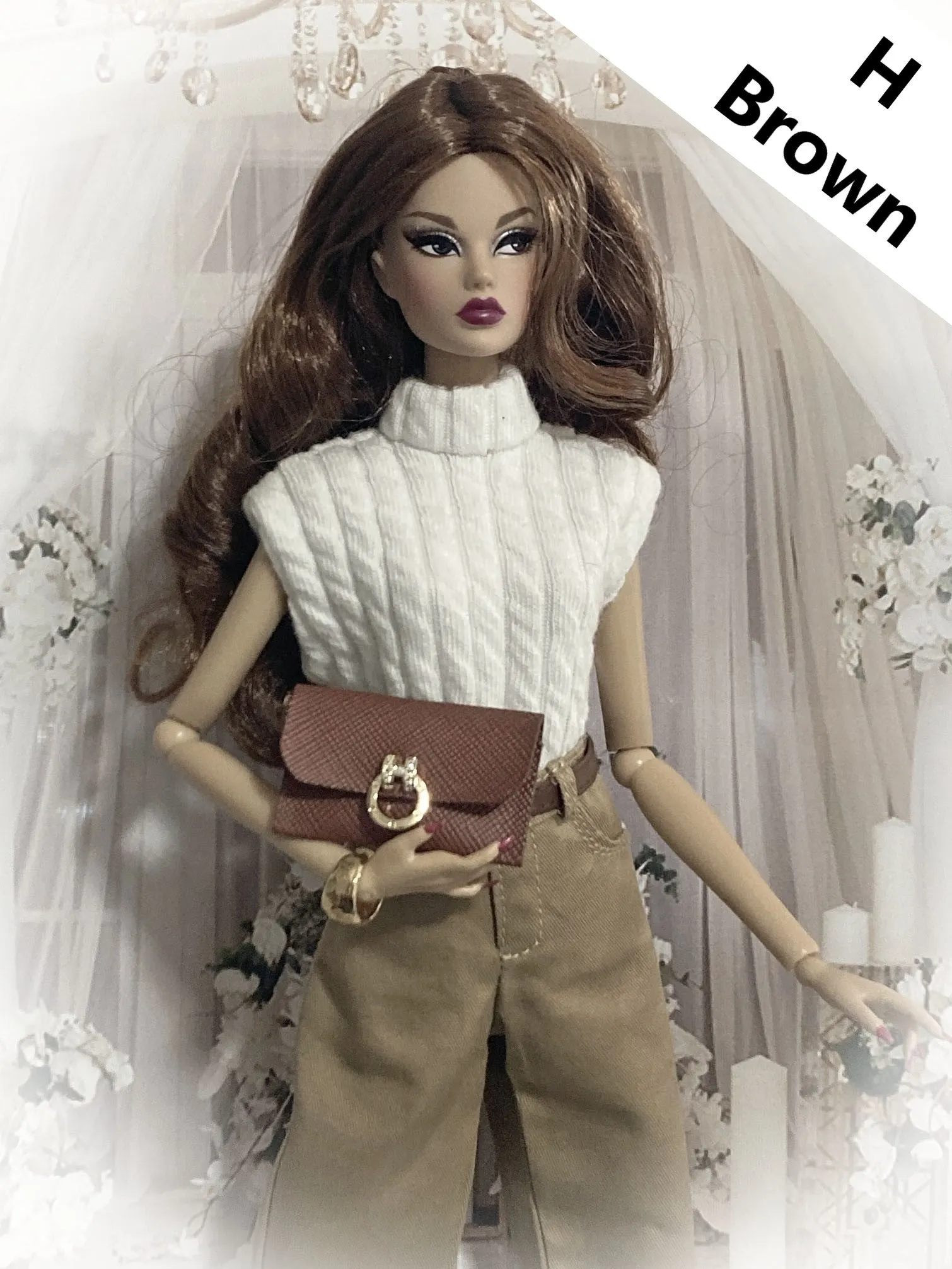 Clutch Handbags for 1:6 Dolls like Barbie, Blythe, Integrity, JHA