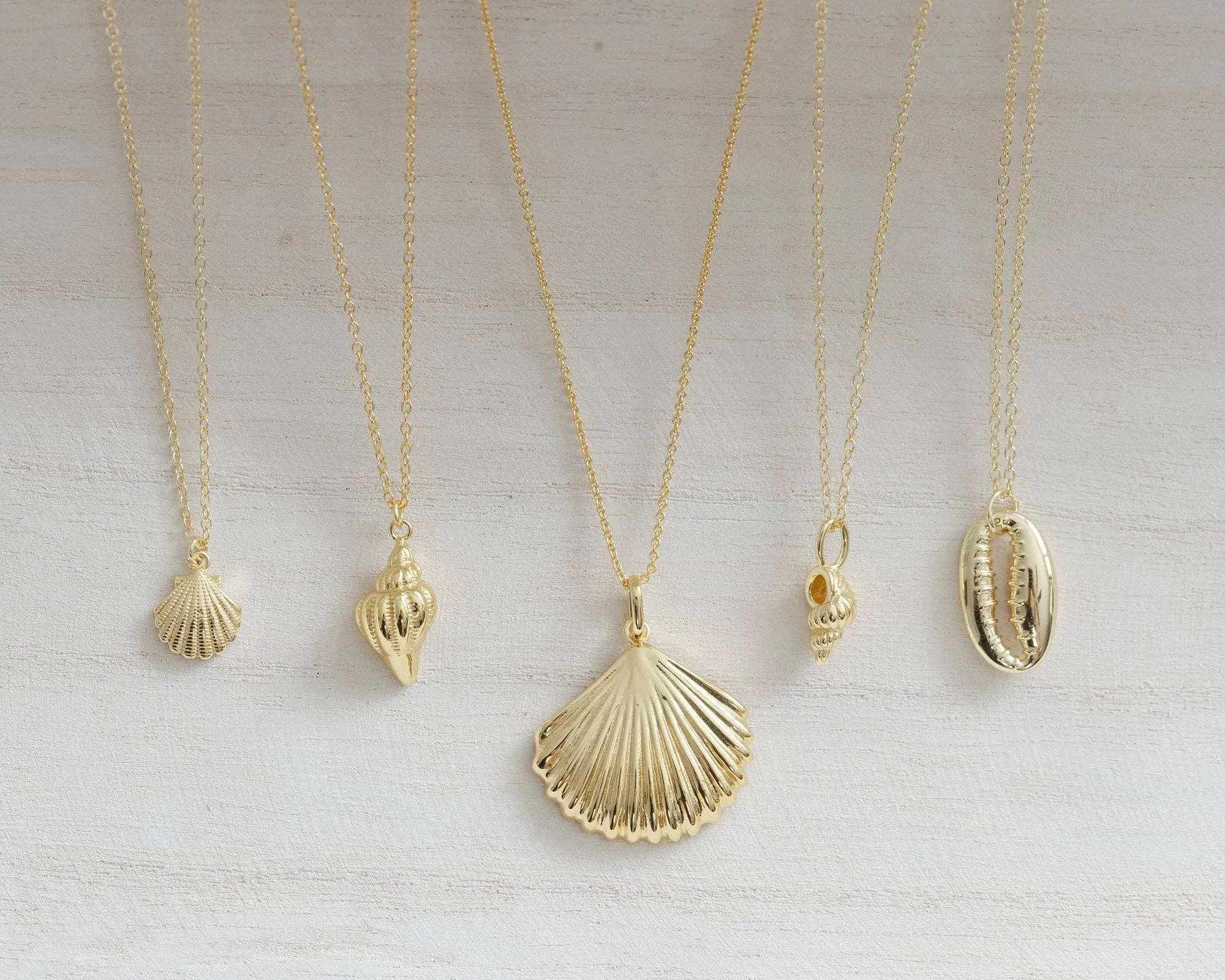 Coast and Cove - Gold Conch Shell Necklace