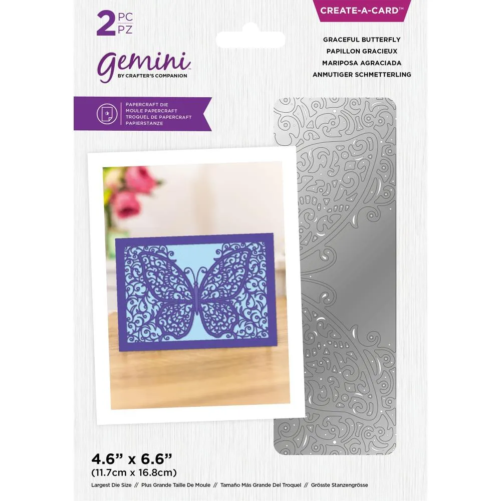 Crafter's Companion Gemini Create-A-Card Die - Graceful Butterfly*