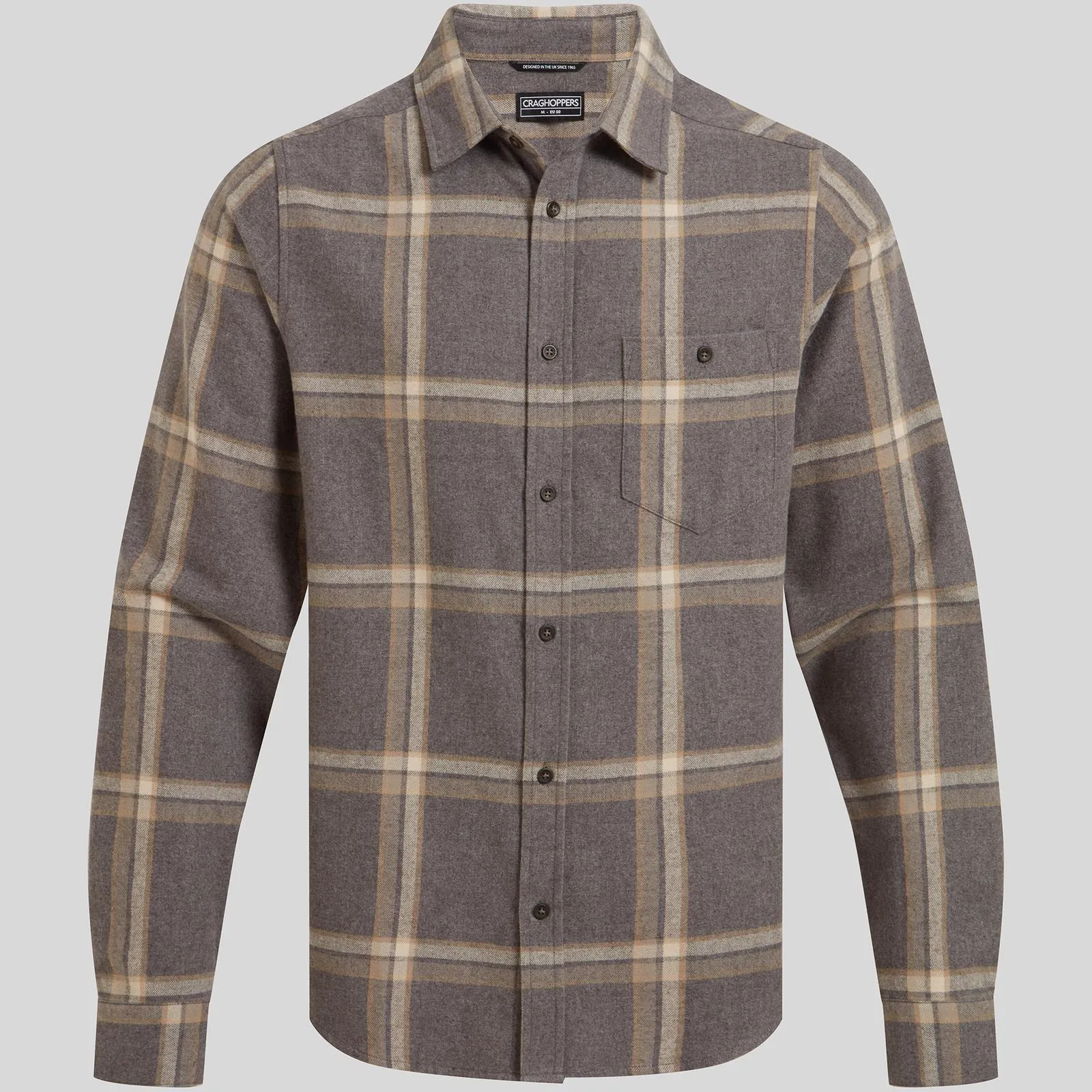 Craghoppers Mens Gage Long Sleeve Winter Weight Heritage Checked Shirt