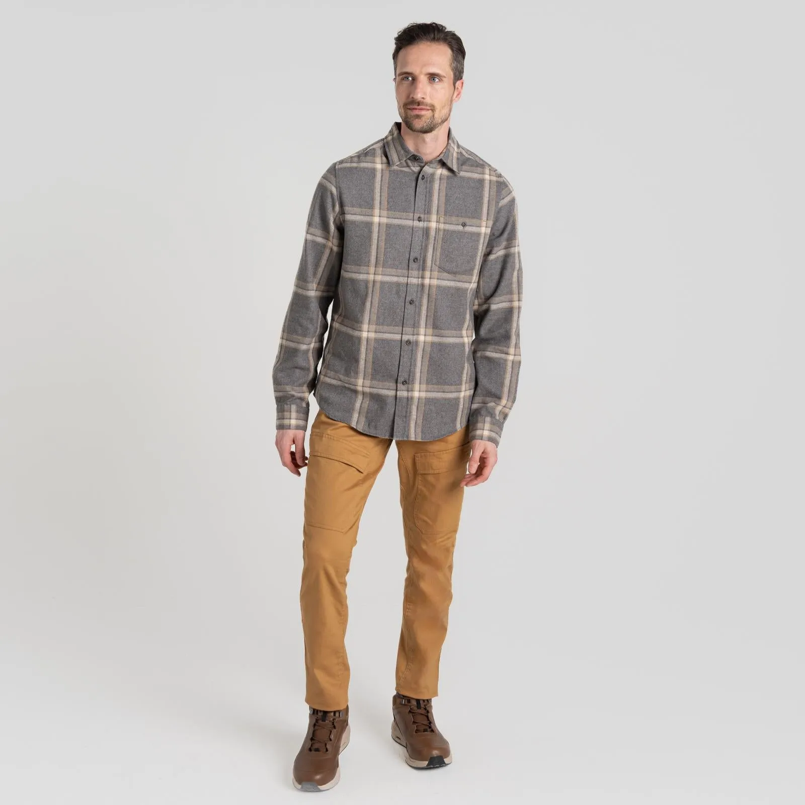 Craghoppers Mens Gage Long Sleeve Winter Weight Heritage Checked Shirt