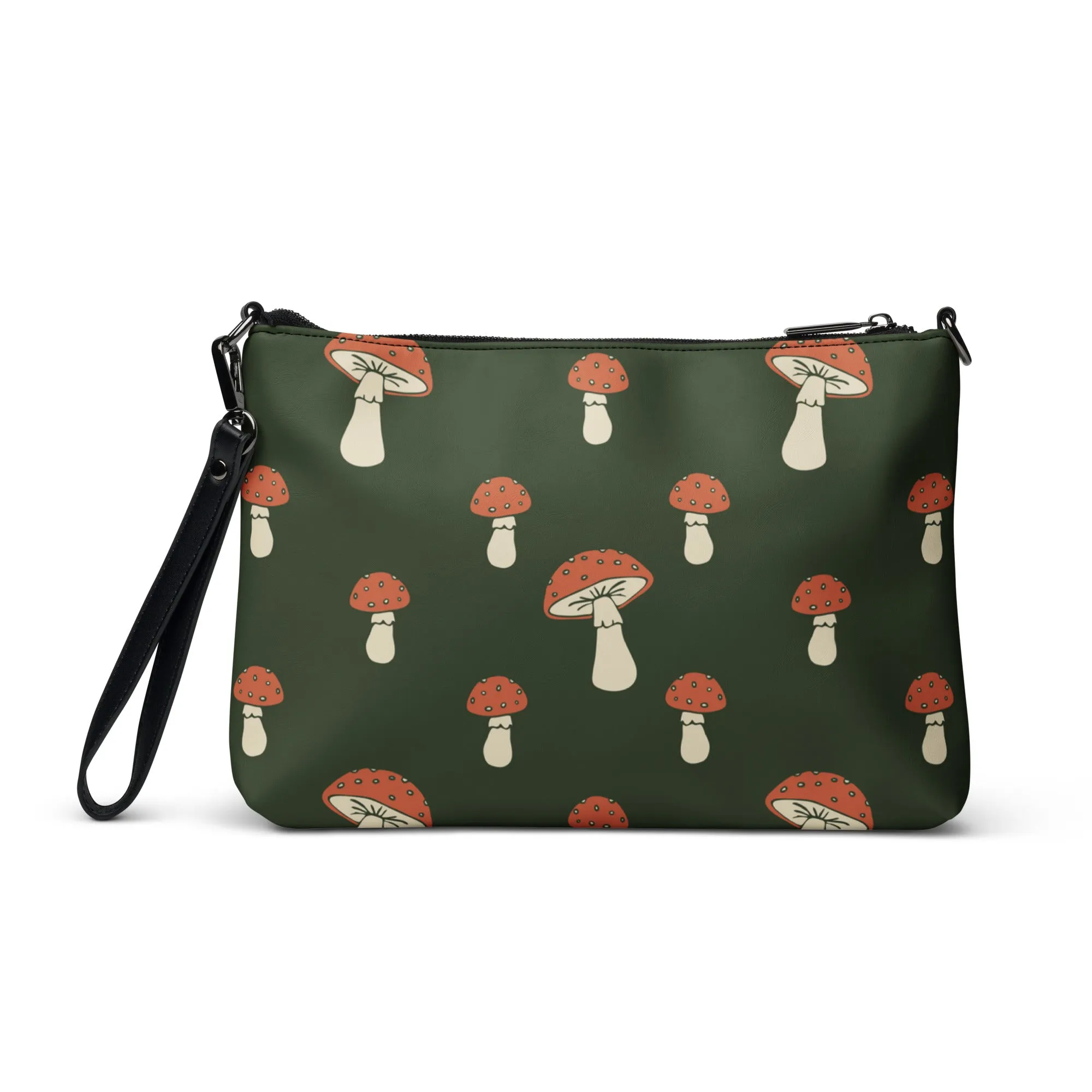 Crossbody Bag Cottage Mushrooms | Green