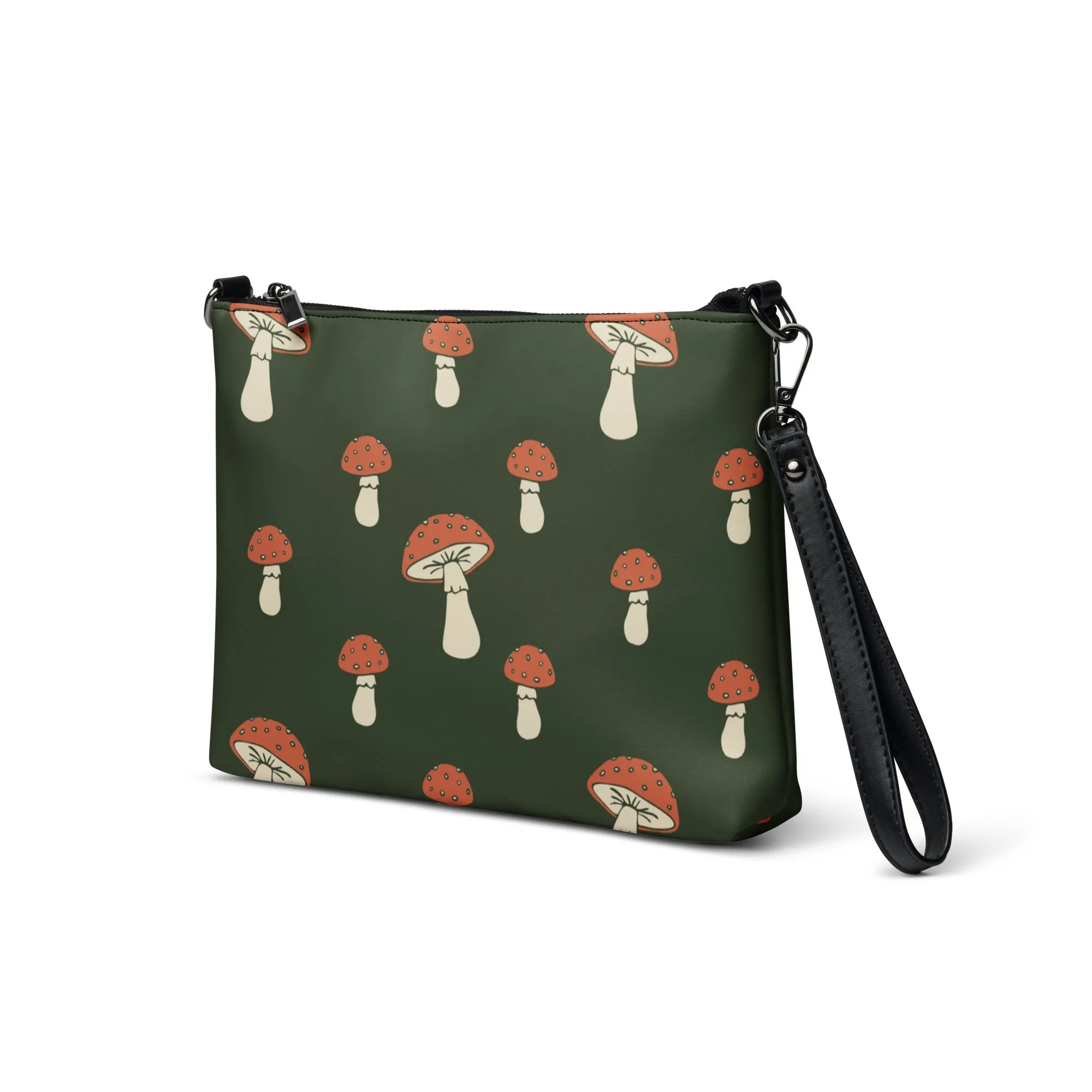 Crossbody Bag Cottage Mushrooms | Green