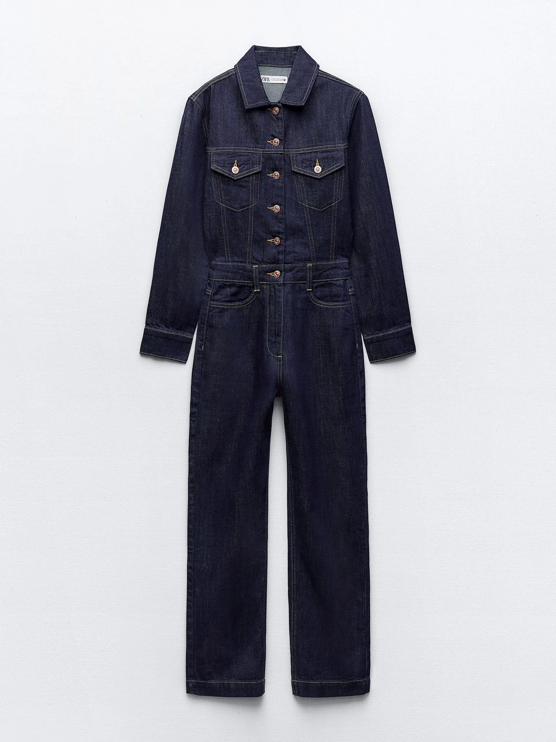 Dark denim jumpsuit