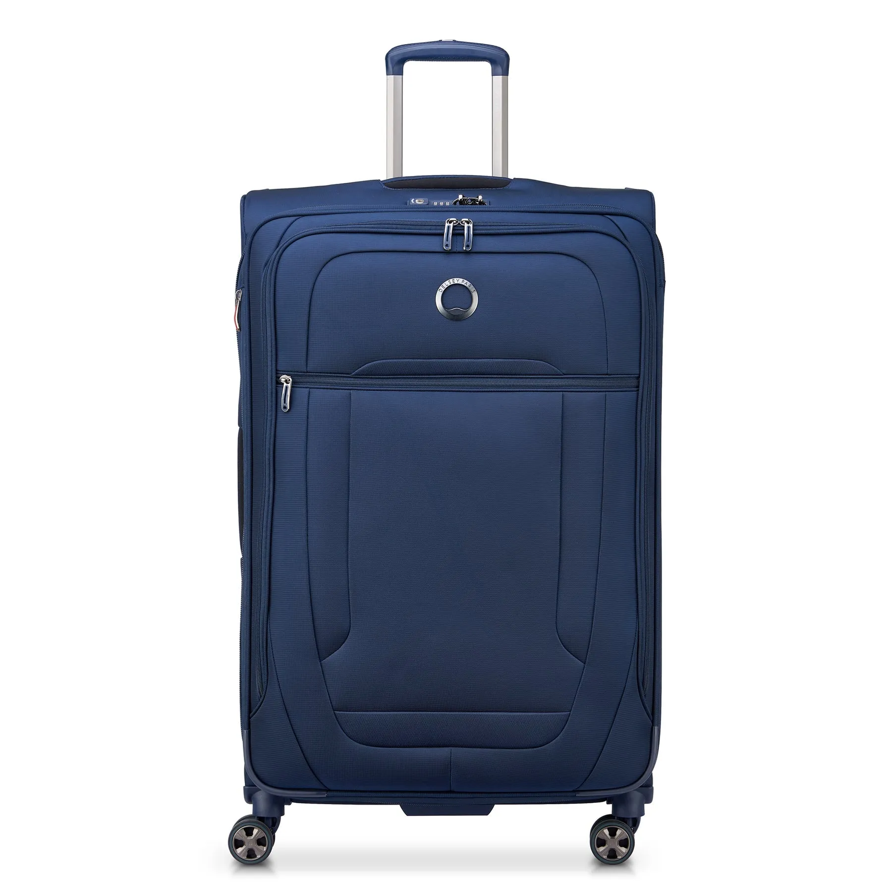 Delsey Helium DLX Large Checked Expandable Spinner