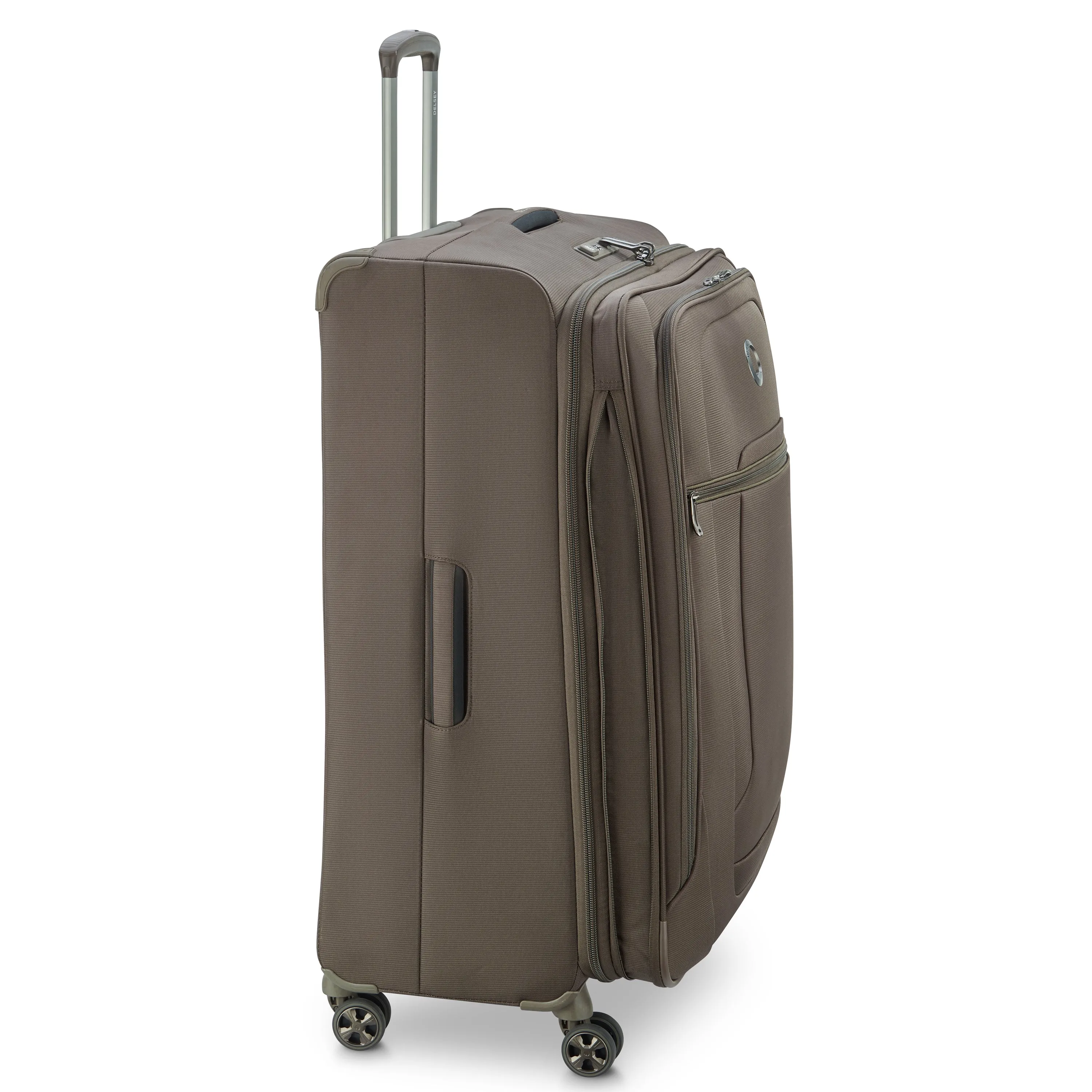 Delsey Helium DLX Large Checked Expandable Spinner