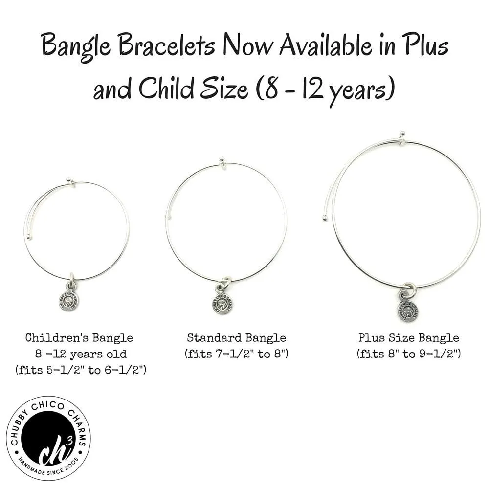 Distance Means So Little When You Mean So Much Expandable Bangle Bracelet Set