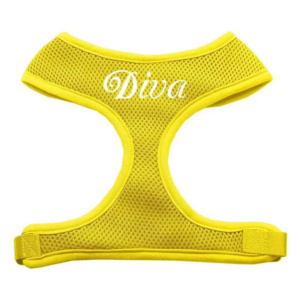 Diva Design Soft Mesh Harnesses Yellow Medium