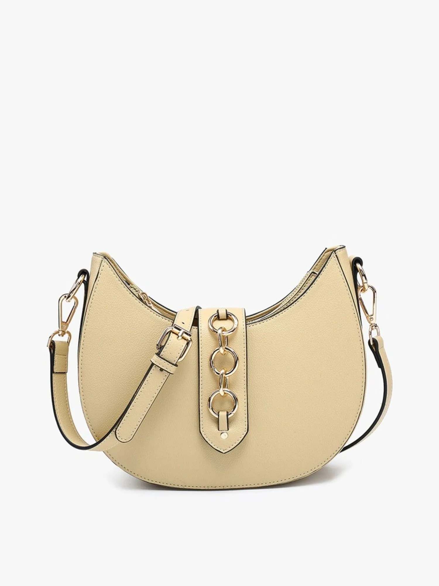 EH2450 Euphemia Half-Moon Crossbody w/ Metal Ring