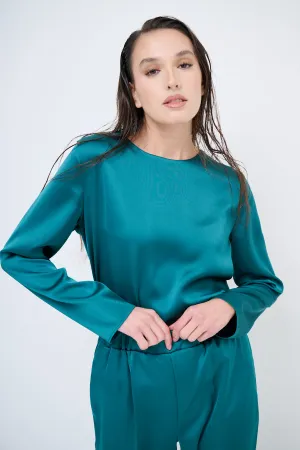 Elegant satin blouse wholesale