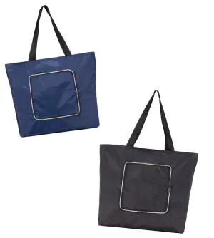 Everyday foldable shopping bag (premium quality, waterproof, zipper)