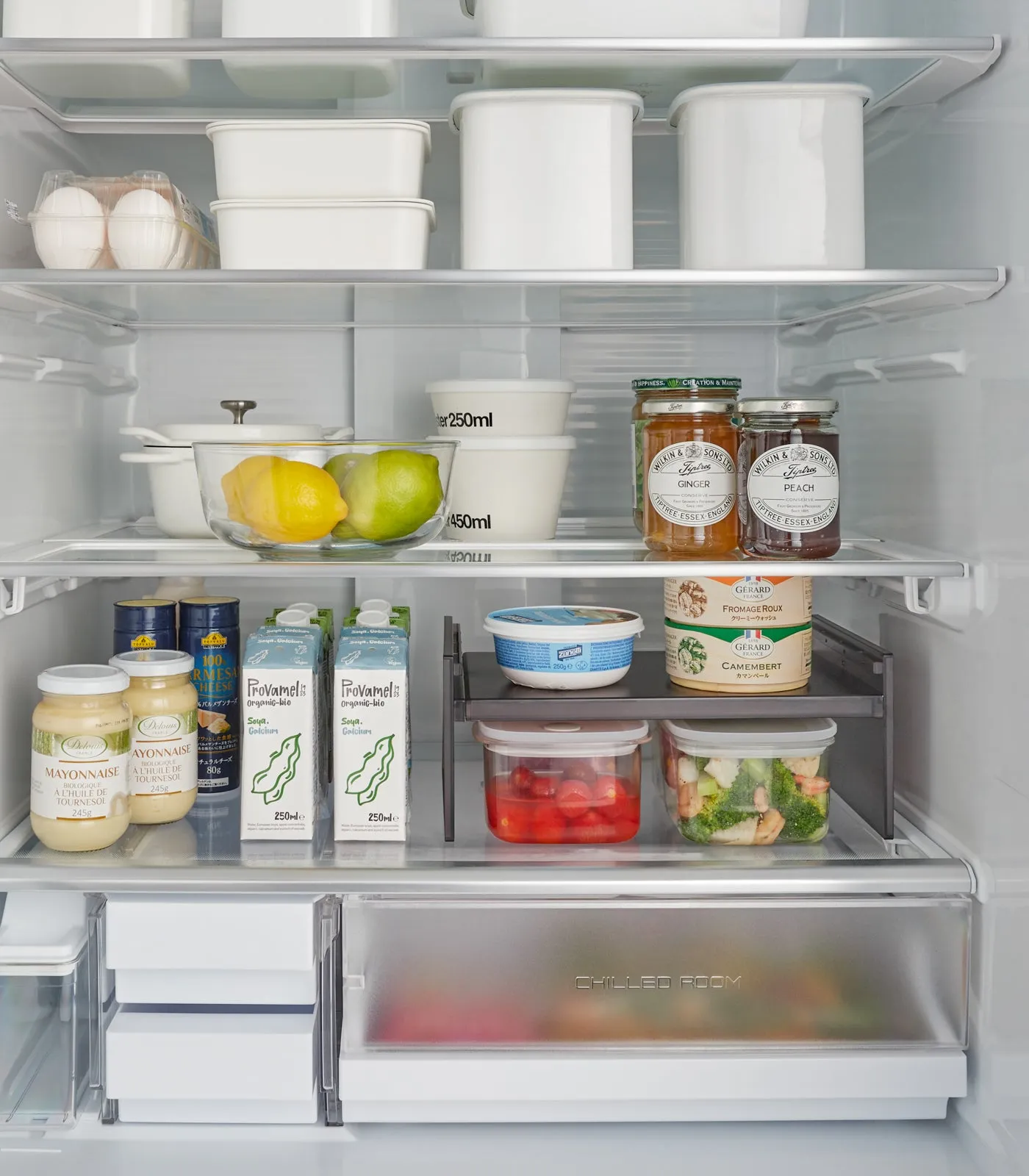 Expandable Refrigerator Riser Shelf