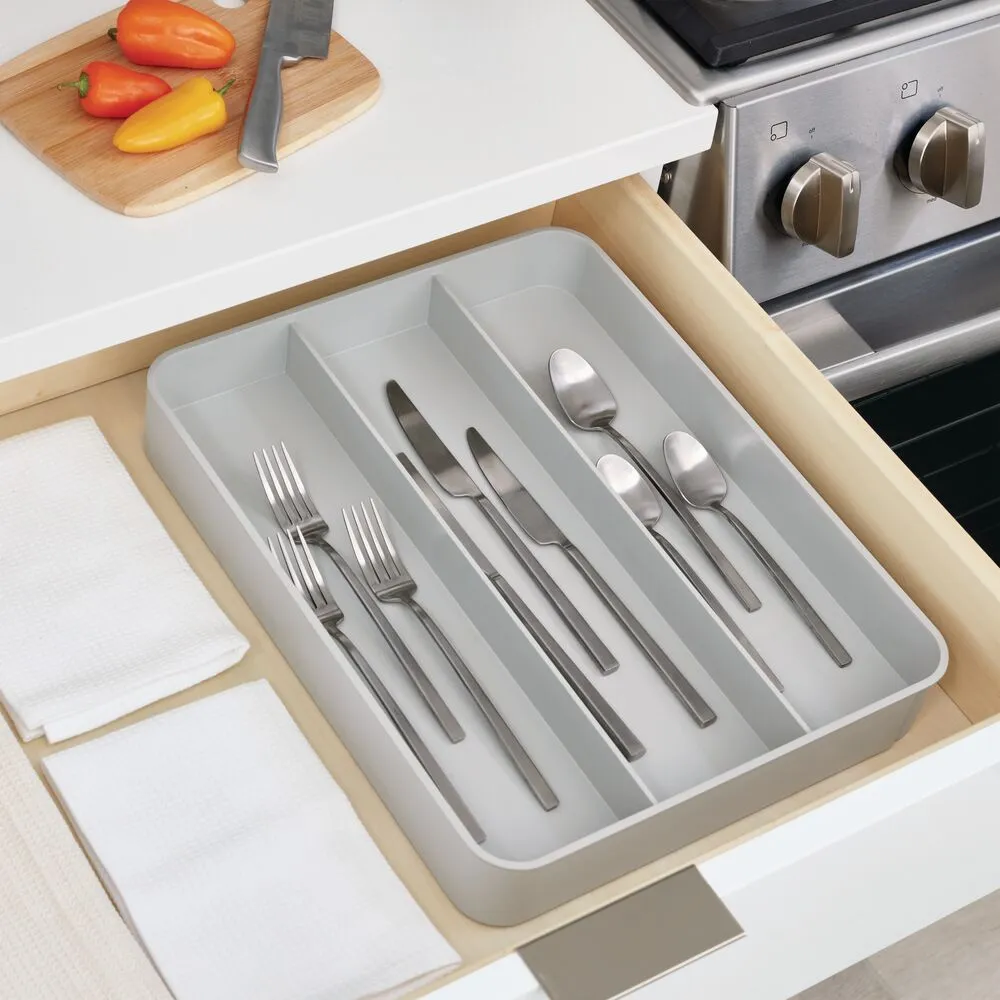 Expandable Utensil Tray Gray