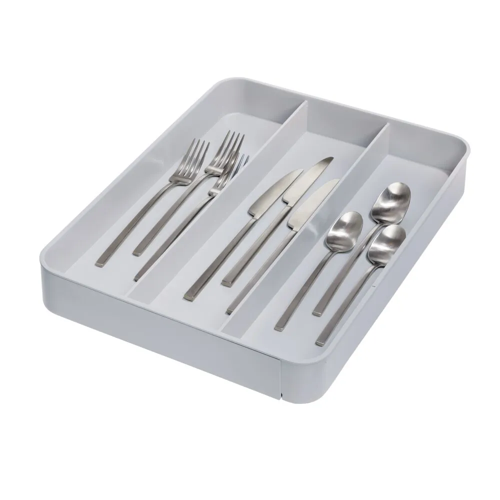 Expandable Utensil Tray Gray