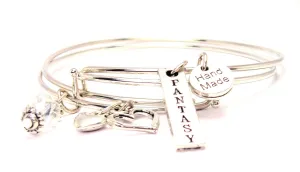 Fantasy Long Tab Expandable Bangle Bracelet Set