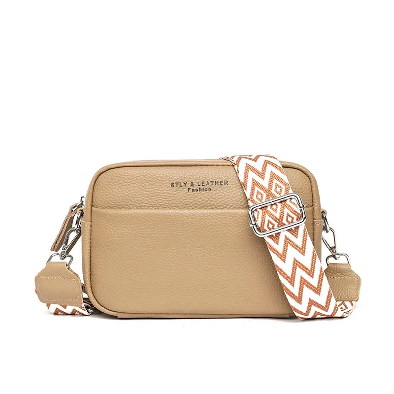 Faux Leather Crossbody Bag