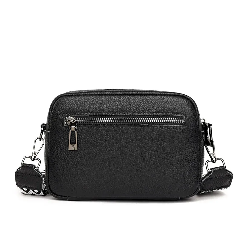 Faux Leather Crossbody Bag