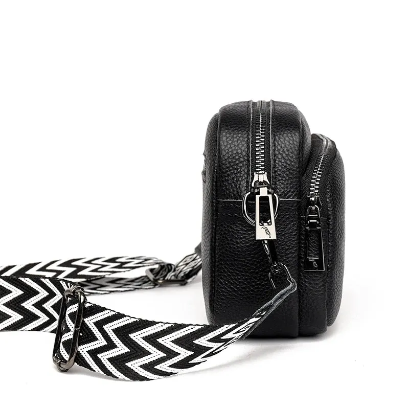 Faux Leather Crossbody Bag