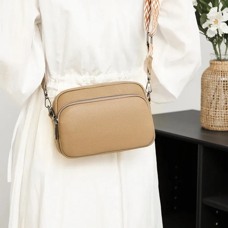 Faux Leather Crossbody Bag