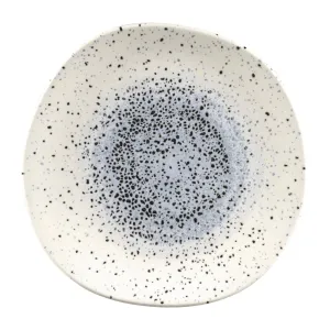 FC126 Churchill Studio Prints Mineral Blue Centre Organic Round Plates 264mm (Pack of 12)