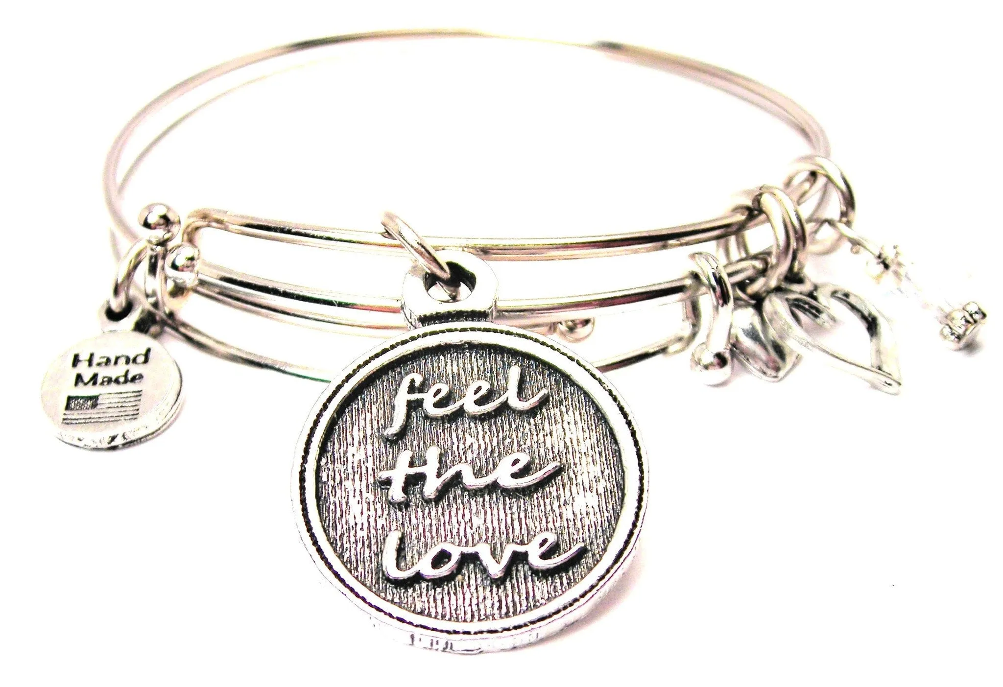 Feel The Love Expandable Bangle Bracelet Set