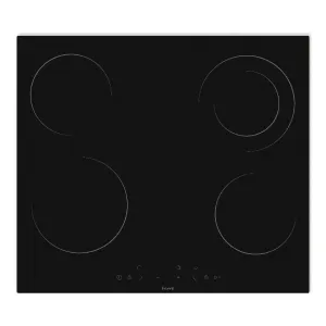 Ferre Built In Hob – 4 Hot Plate 60Cm Black Galss Ms163