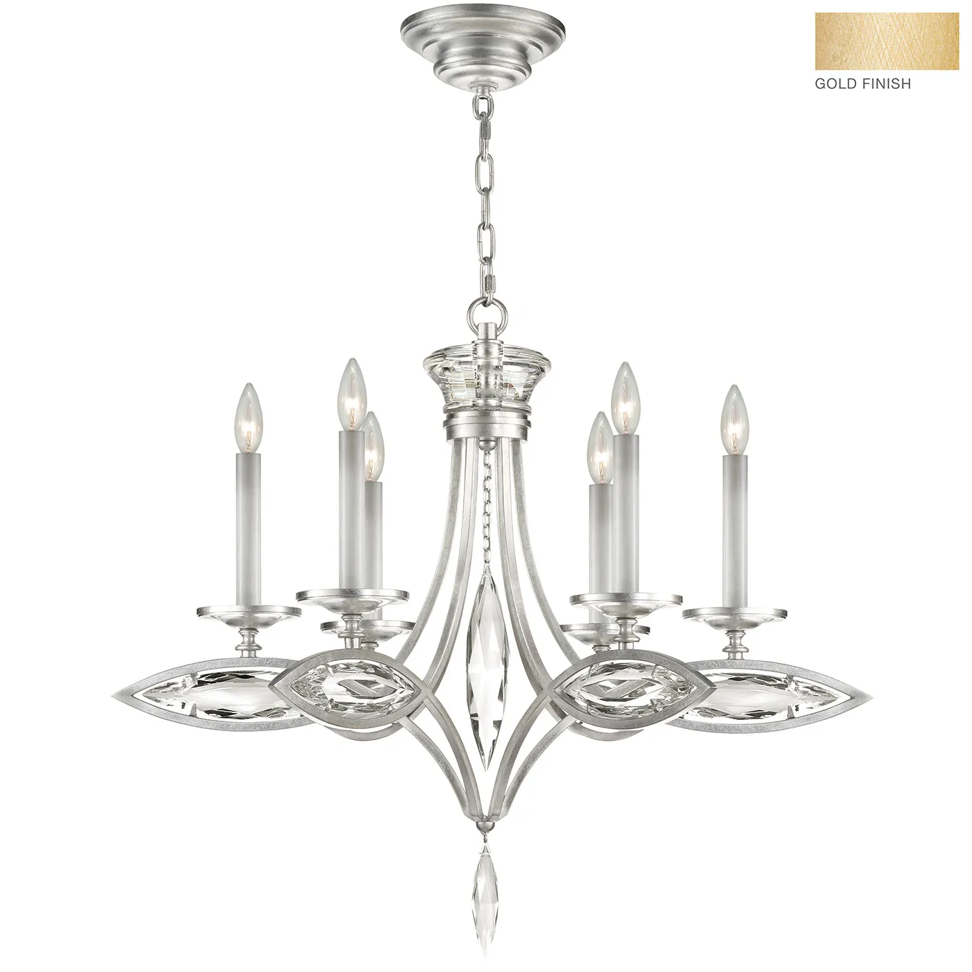 Fine Art Handcrafted Lighting Marquise Chandelier