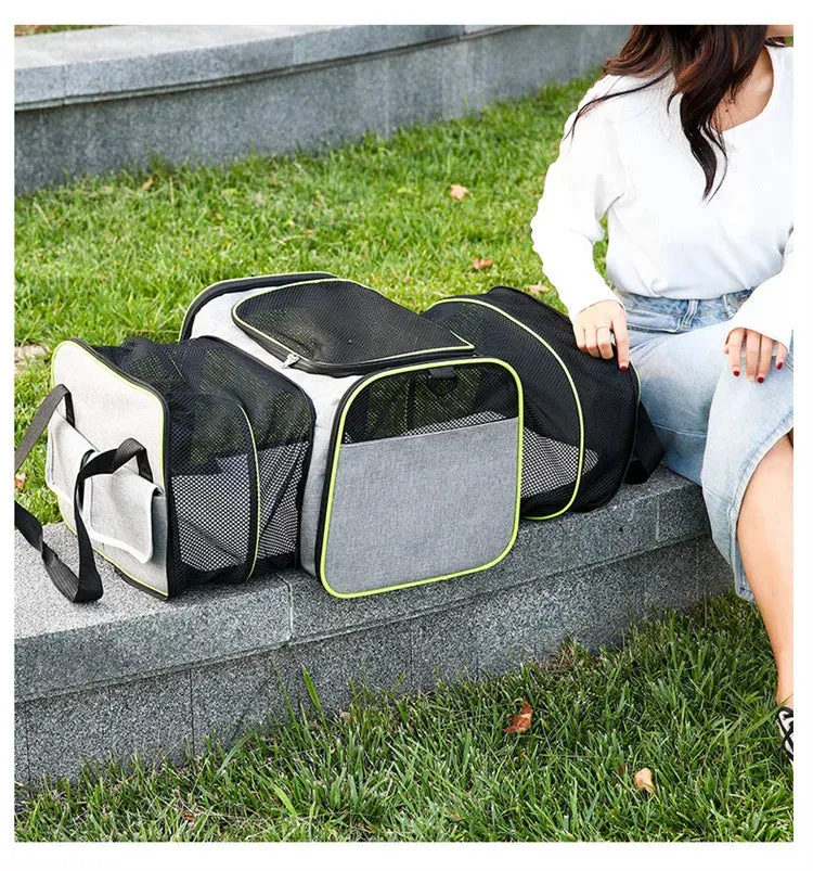 FlexiPaws™ Expandable Pet Travel Carrier