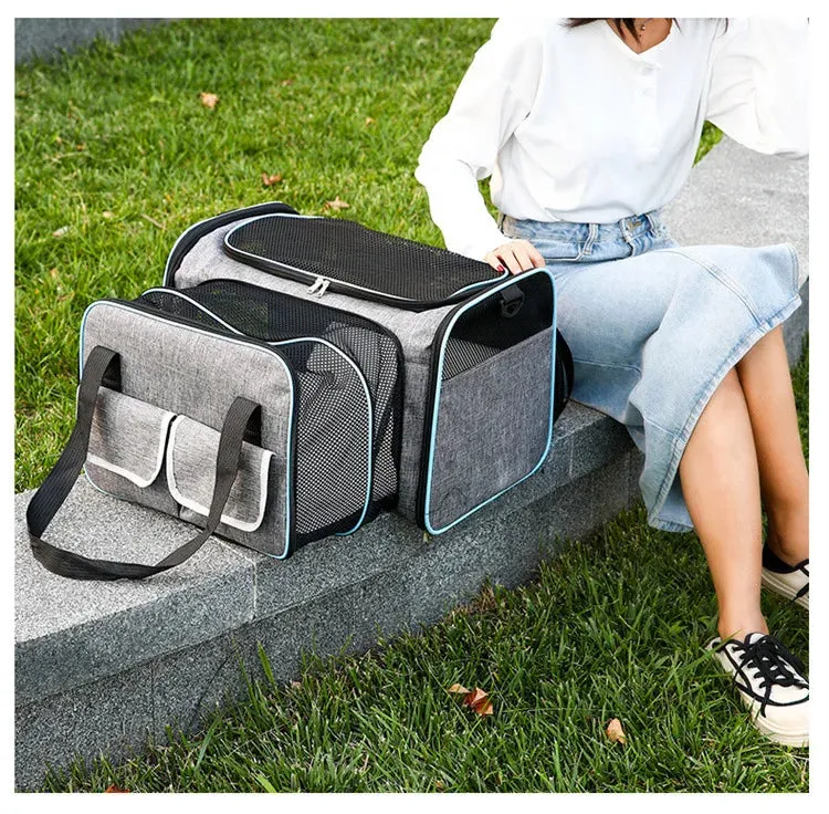 FlexiPaws™ Expandable Pet Travel Carrier