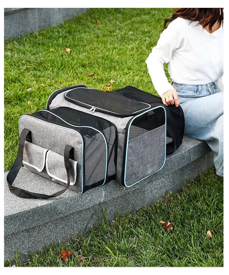 FlexiPaws™ Expandable Pet Travel Carrier