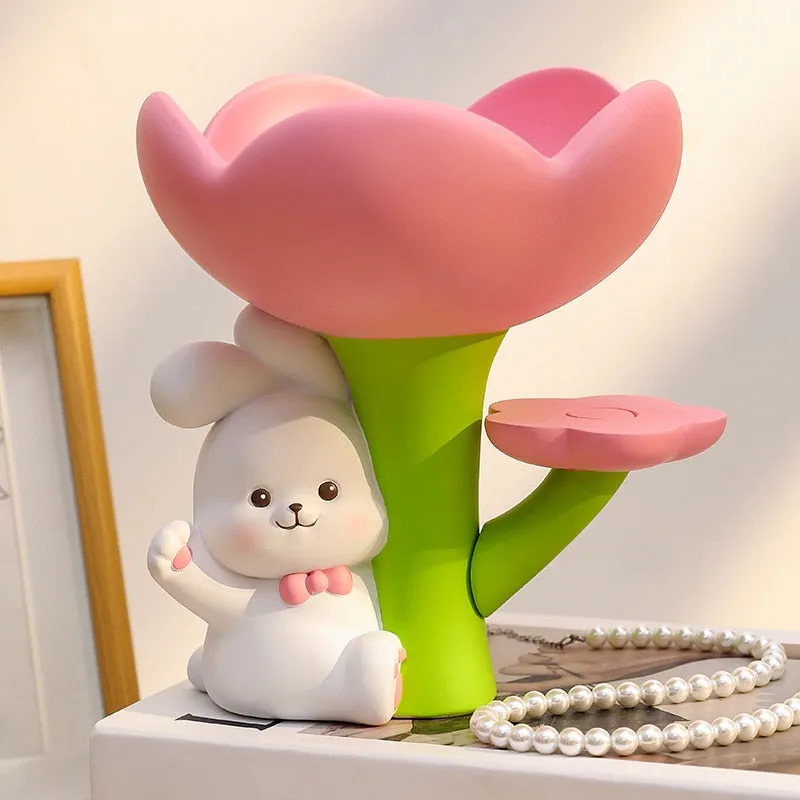 Flower Bunny Storage Stand