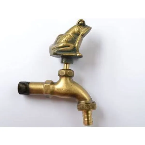 Frog Ornamental Brass Garden Tap