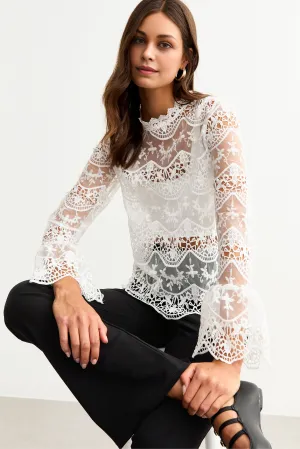 Full Sleeve Lace Top