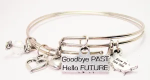 Goodbye Past Hello Future Expandable Bangle Bracelet Set