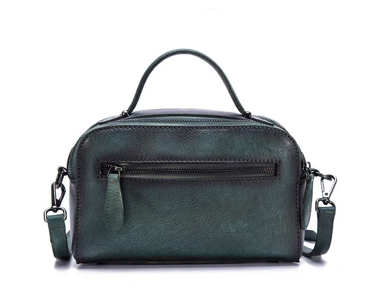 Green Leather Womens Small Crossbody Bag Side Bags For Women