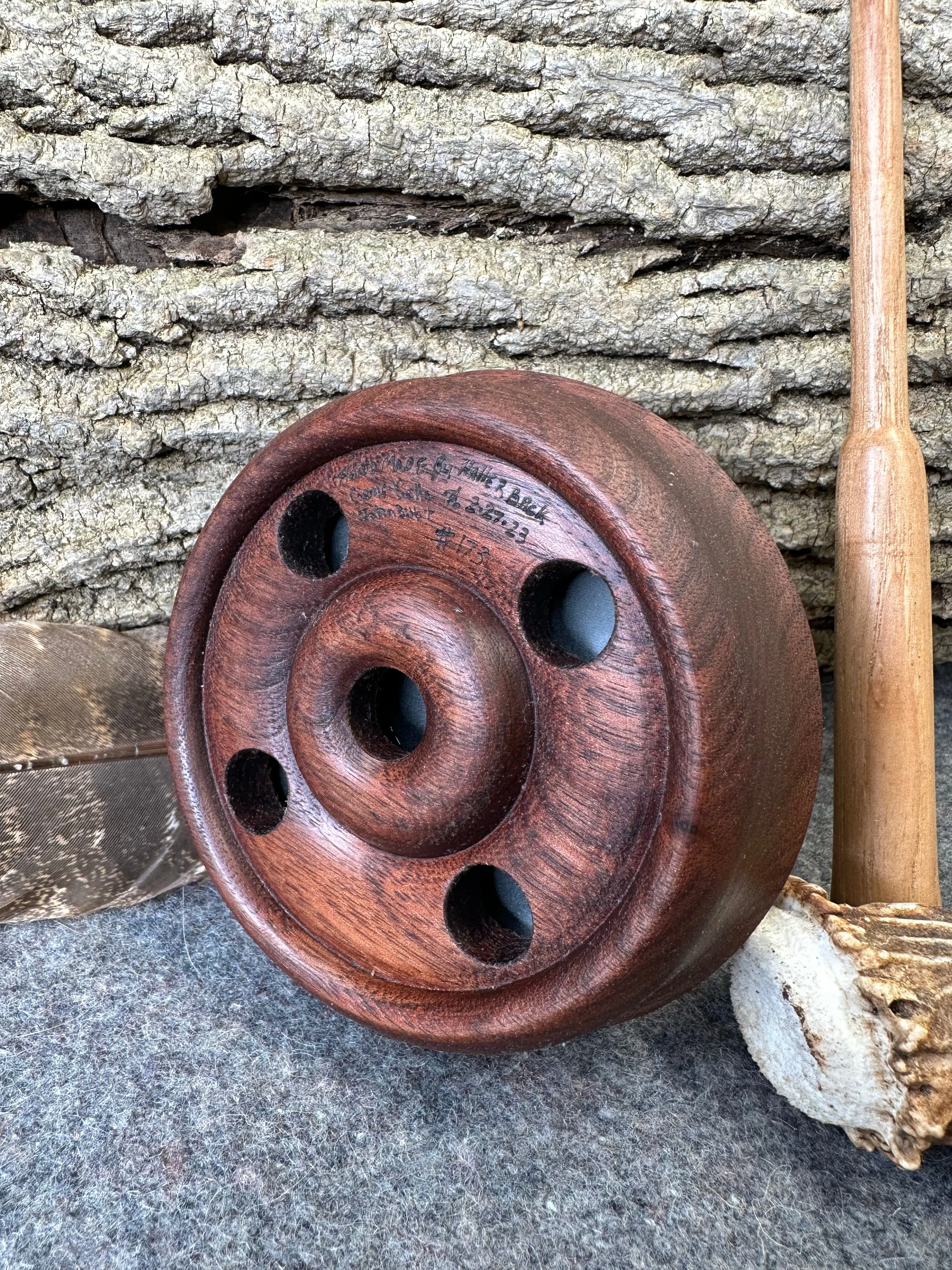 Haller Back Game Calls Glass Over Walnut Pot Call