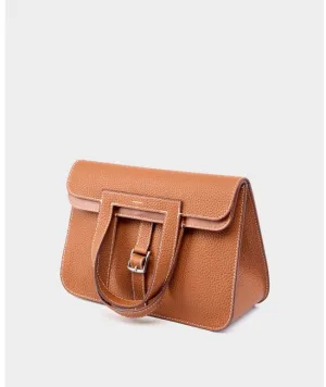 Halzan 25 cowhide crossbody handbag 2778 brown