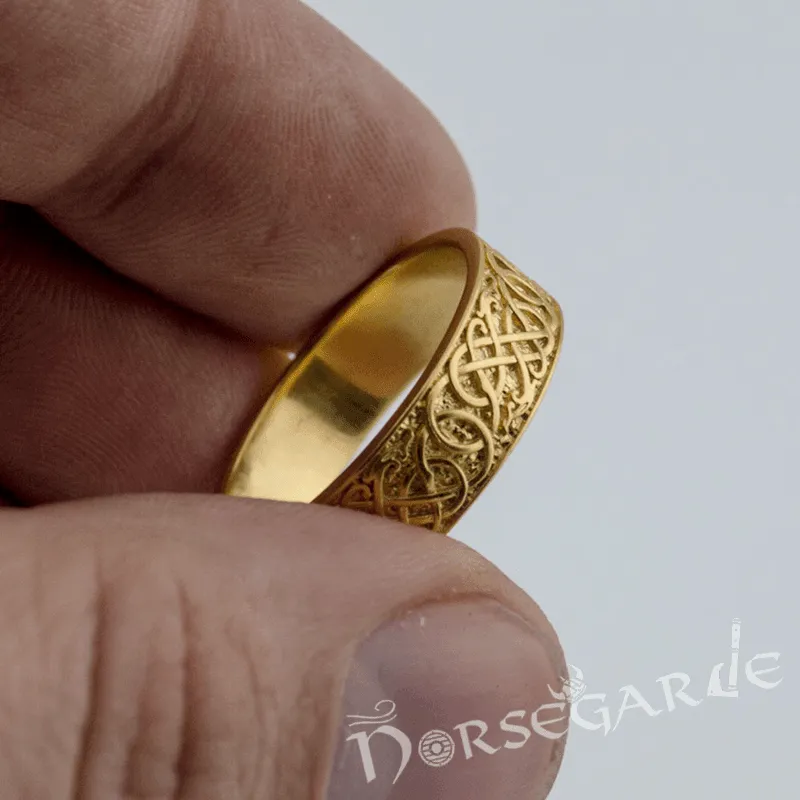 Handcrafted Early Urnes Ornamental Band - Gold