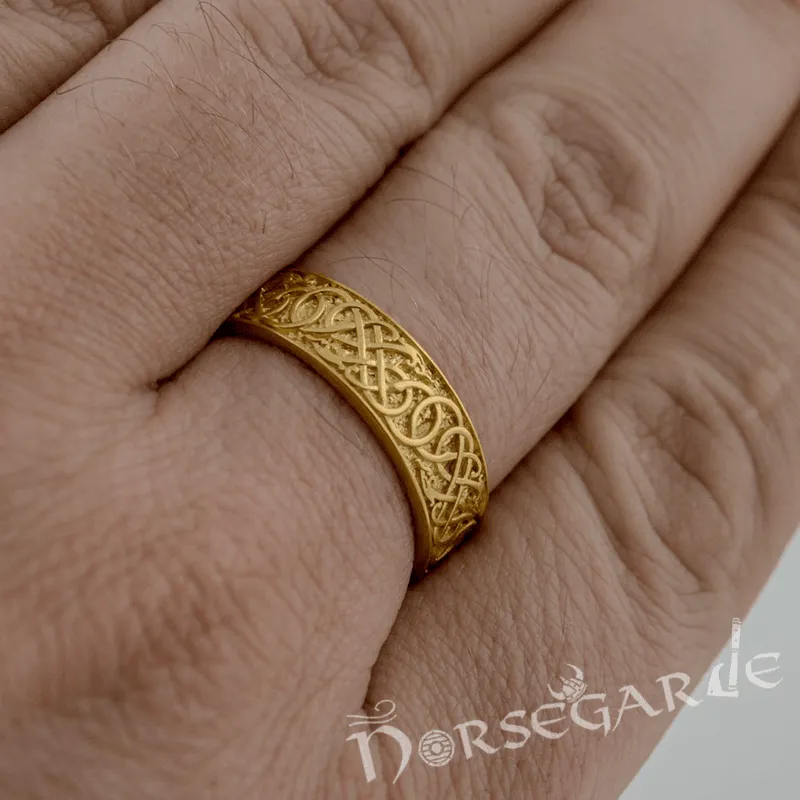 Handcrafted Early Urnes Ornamental Band - Gold