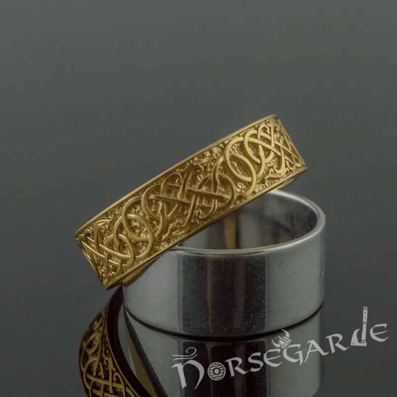 Handcrafted Early Urnes Ornamental Band - Gold