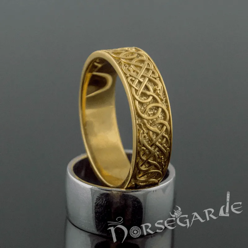 Handcrafted Early Urnes Ornamental Band - Gold