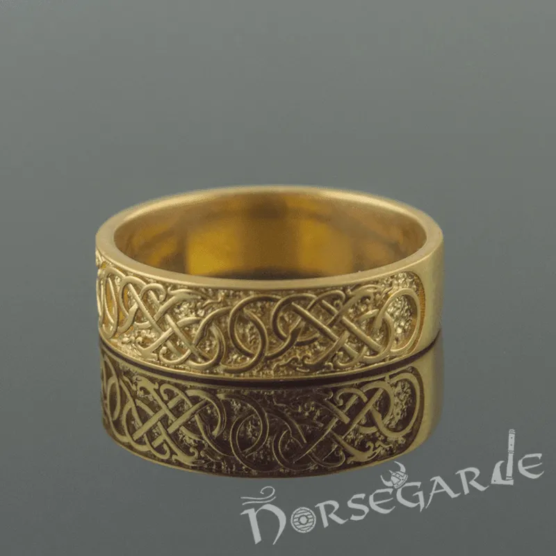 Handcrafted Early Urnes Ornamental Band - Gold