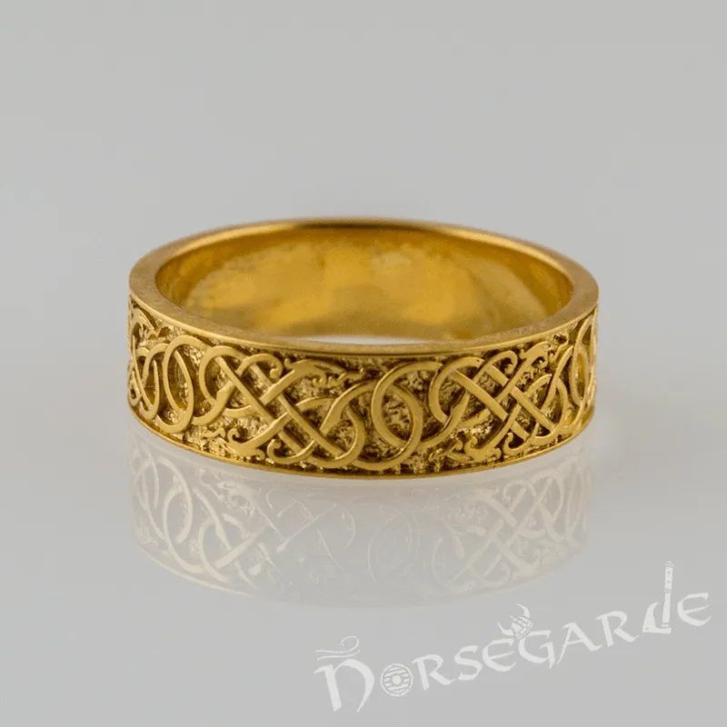 Handcrafted Early Urnes Ornamental Band - Gold