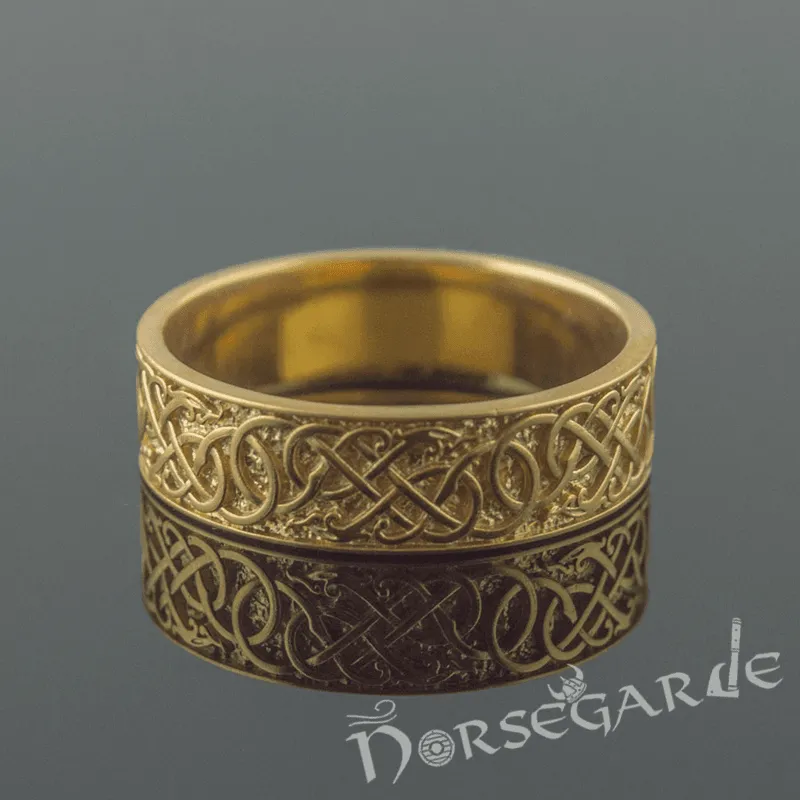 Handcrafted Early Urnes Ornamental Band - Gold