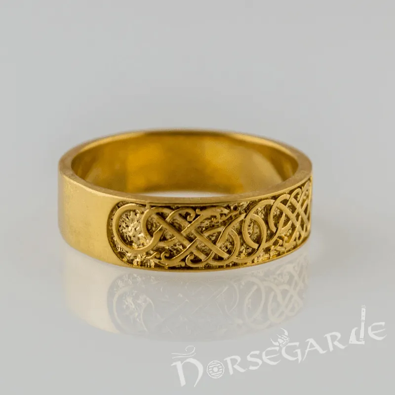 Handcrafted Early Urnes Ornamental Band - Gold